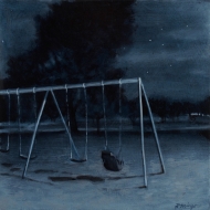 Meanwhile in Withrow Park (2019), 12x12x1, SOLD